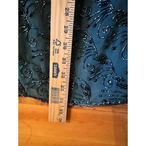 Beaded Shawl Evening Wrap Sheer Embellished Formal Occasion Party Cover Up - Picture 5 of 10